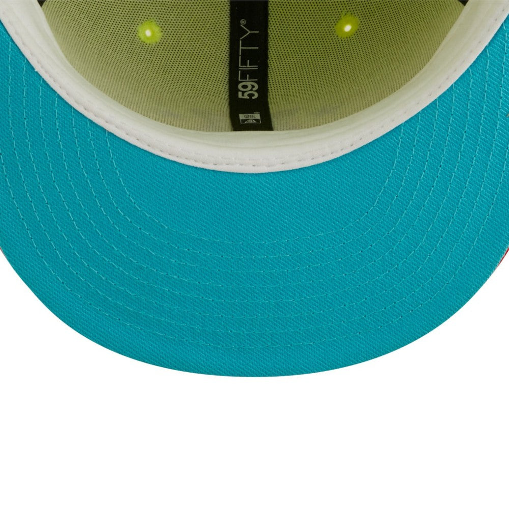Washington Nationals 2008 Inaugural Season Cyber Highlighter 59FIFTY Fitted Hat - Green/Red | New Era