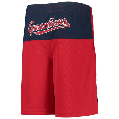 Jose Ramirez Cleveland Guardians Youth Pandemonium Name & Number Shorts - Red