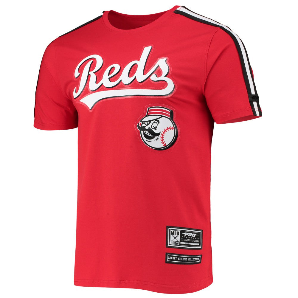 Cincinnati Reds Pro Standard Taping T-Shirt - Red/Black