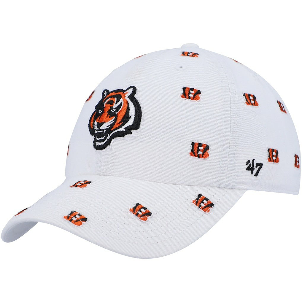 Cincinnati Bengals '47 Women's Confetti Clean Up Adjustable Hat - White sale