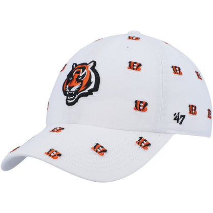 Cincinnati Bengals '47 Women's Confetti Clean Up Adjustable Hat - White sale