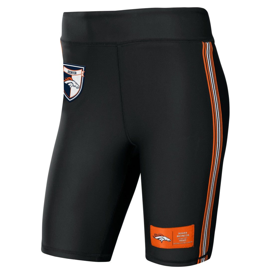 Denver Broncos WEAR by Erin Andrews Women's Biker Shorts - Black online