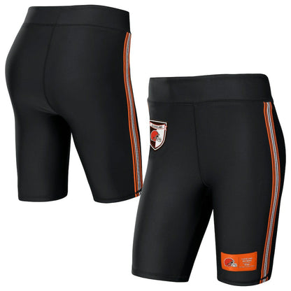 Cleveland Browns WEAR by Erin Andrews Women's Biker Shorts - Black sale