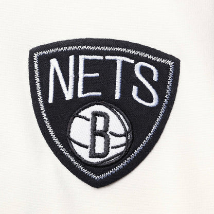 Brooklyn Nets FISLL Double Dribble Dip-Dye Pullover Hoodie - Oatmeal online