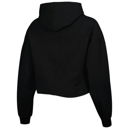 Brooklyn Nets Lusso Women's Layla World Tour Cropped Pullover Hoodie - Black online