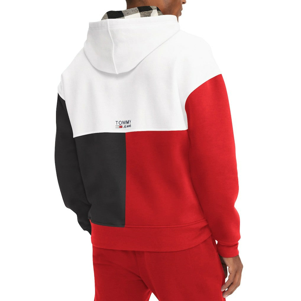 Atlanta Hawks Tommy Jeans Andrew Split Pullover Hoodie - White/Red on sale