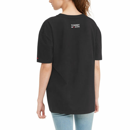 Milwaukee Bucks Tommy Jeans Women's Ashley V-Neck T-Shirt - Black on sale