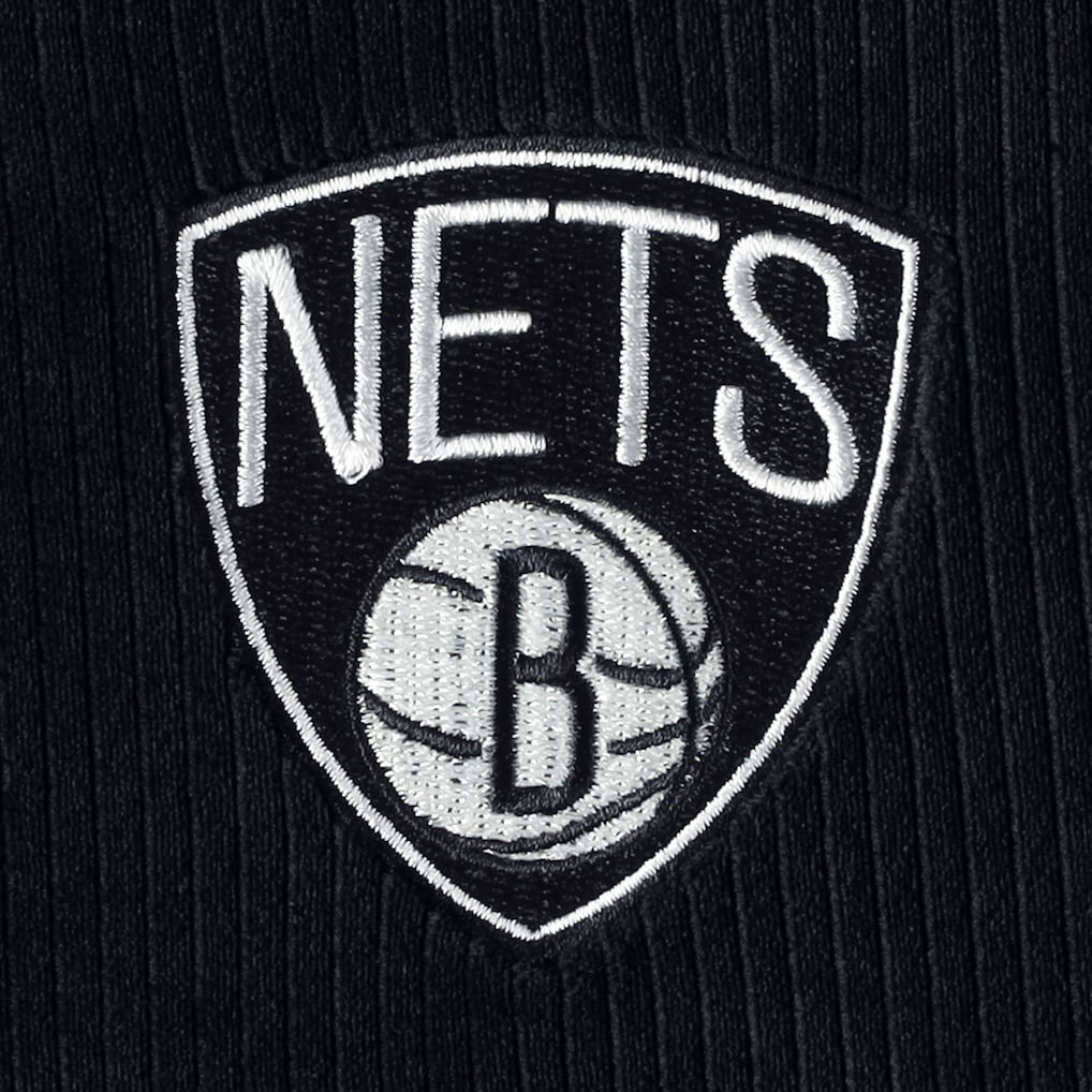 Brooklyn Nets Touch Women's End Line Velour Pullover Hoodie - Black for sale