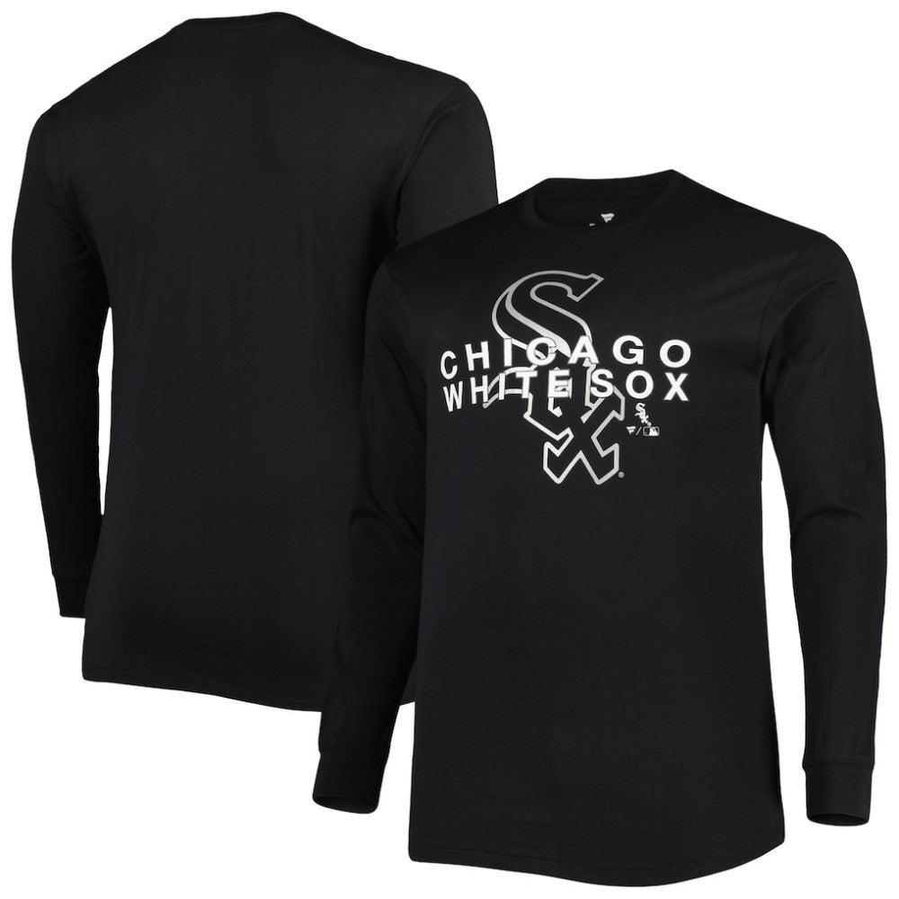 Chicago White Sox Big & Tall Long Sleeve T-Shirt - Black