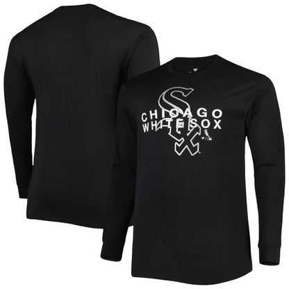 Chicago White Sox Big & Tall Long Sleeve T-Shirt - Black