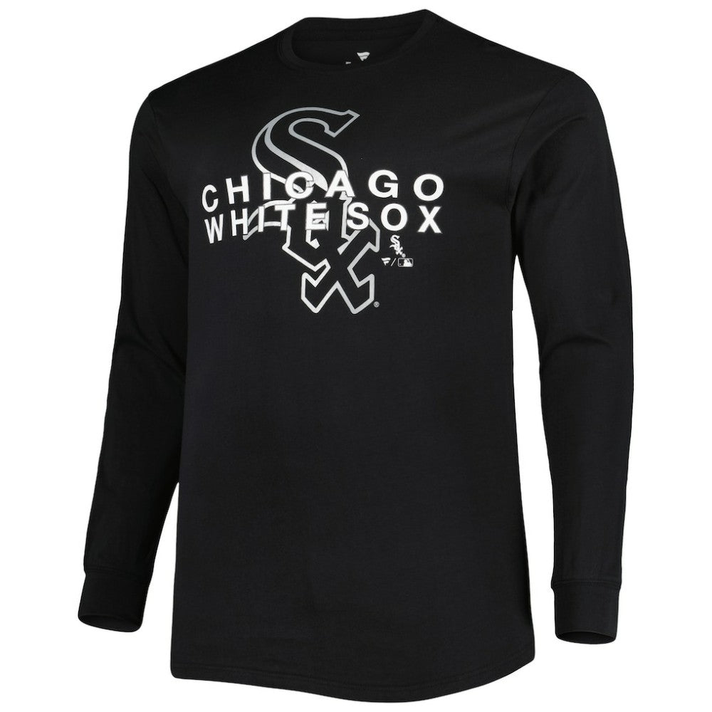 Chicago White Sox Big & Tall Long Sleeve T-Shirt - Black
