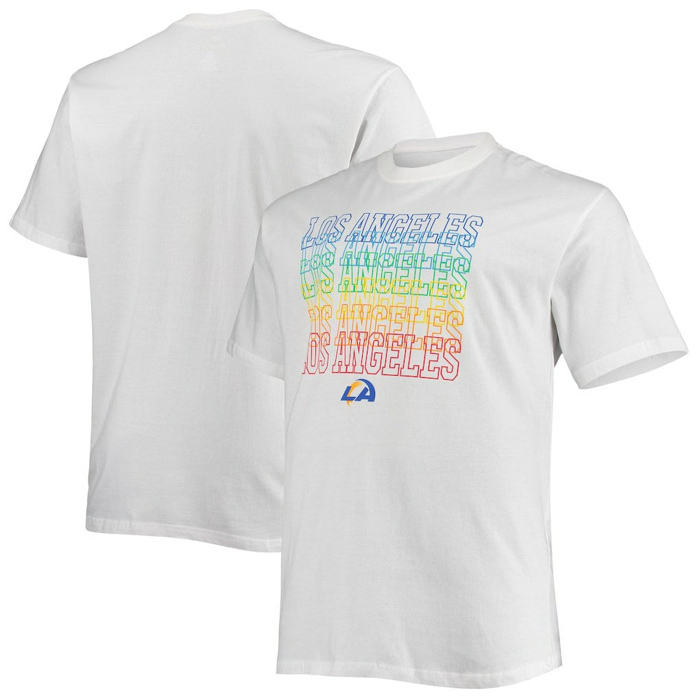 Los Angeles Rams Big & Tall City Pride T-Shirt - White cheap