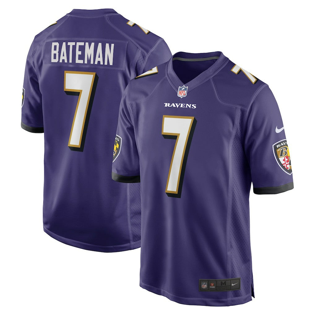 Rashod Bateman Baltimore Ravens Game Player Jersey - Purple | Nike outlet