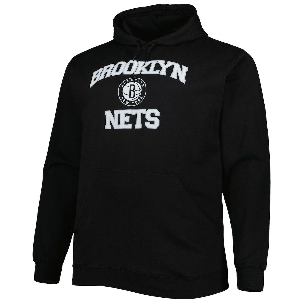 Brooklyn Nets Big & Tall Heart & Soul Pullover Hoodie - Black outlet