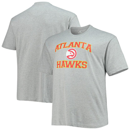 Atlanta Hawks Big & Tall Heart & Soul T-Shirt - Heathered Gray shop