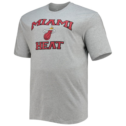 Miami Heat Big & Tall Heart & Soul T-Shirt - Heathered Gray sale