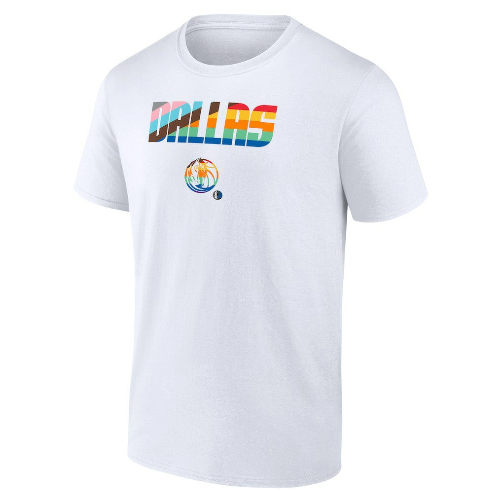 Dallas Mavericks Pride T-Shirt sale - White on sale