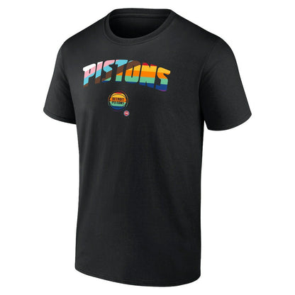 Detroit Pistons Pride T-Shirt sale - Black discount