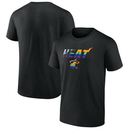 Miami Heat Logo Pride T-Shirt - Black outlet