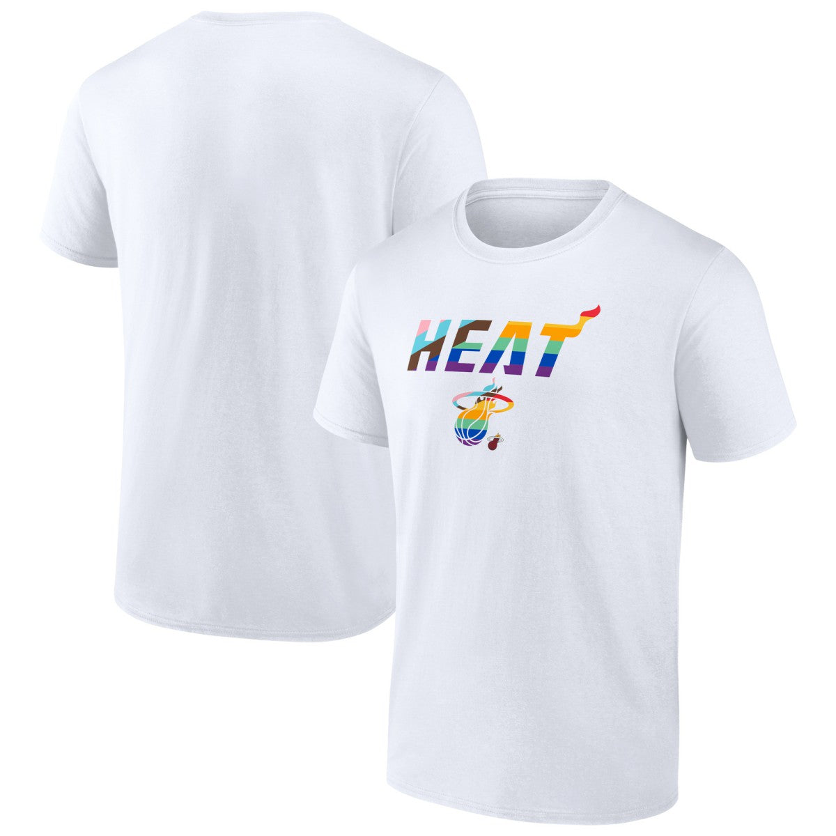 Miami Heat Pride T-Shirt - White discount