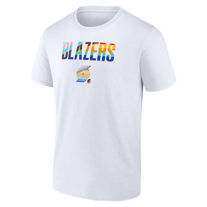 Portland Trail Blazers Pride T-Shirt - White discount