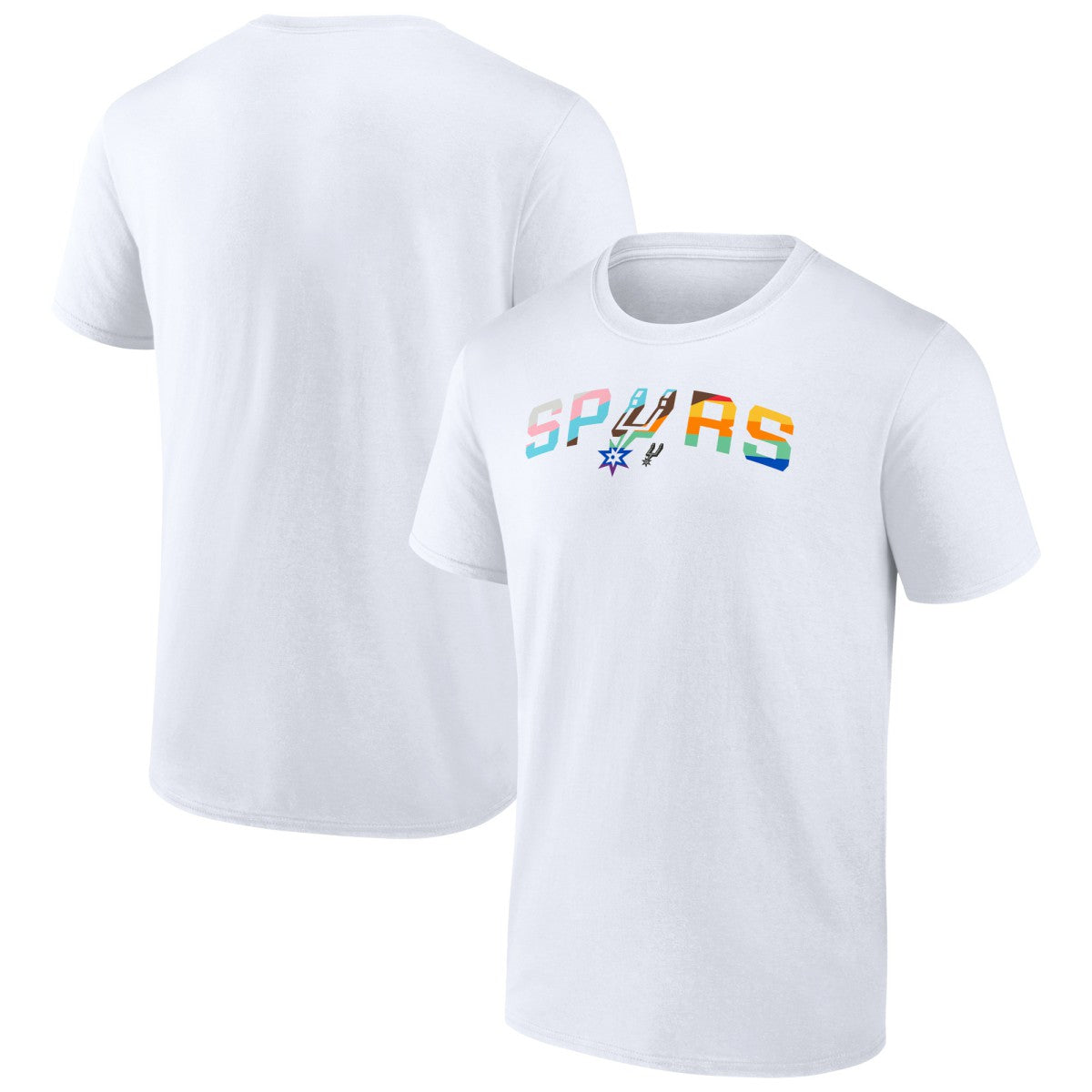 San Antonio Spurs Pride T-Shirt - White sale