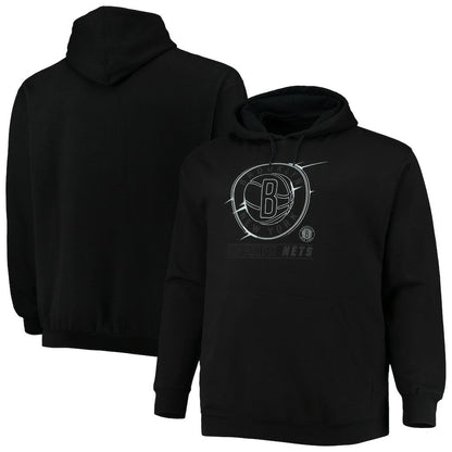 Brooklyn Nets Big & Tall Pop Pullover Hoodie - Black discount