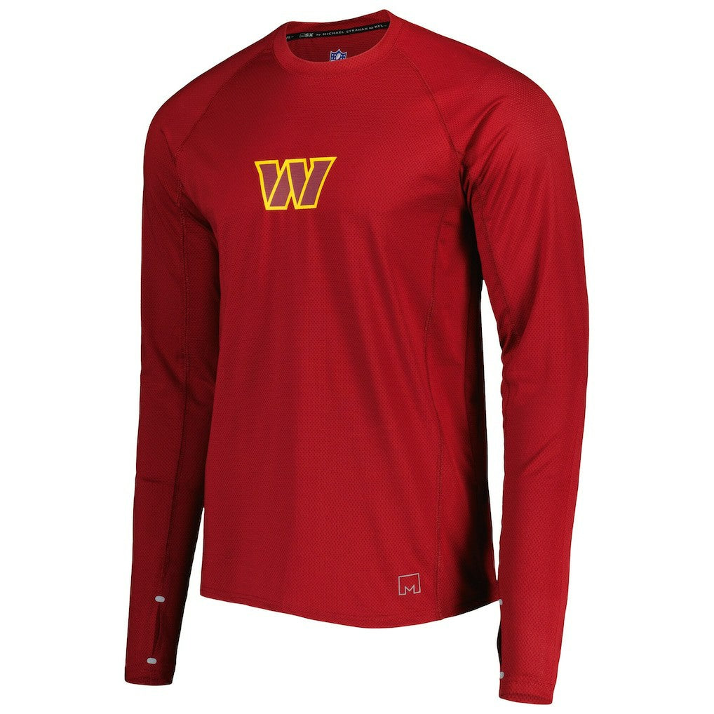 Washington Commanders MSX by Michael Strahan Interval Long Sleeve Raglan T-Shirt - Burgundy on sale