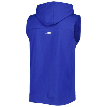 Buffalo Bills MSX by Michael Strahan Relay Sleeveless Pullover Hoodie - Royal cheap