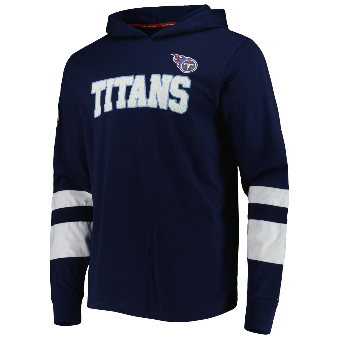 Tennessee Titans Tommy Hilfiger Alex Long Sleeve Hoodie T-Shirt - Navy/White sale
