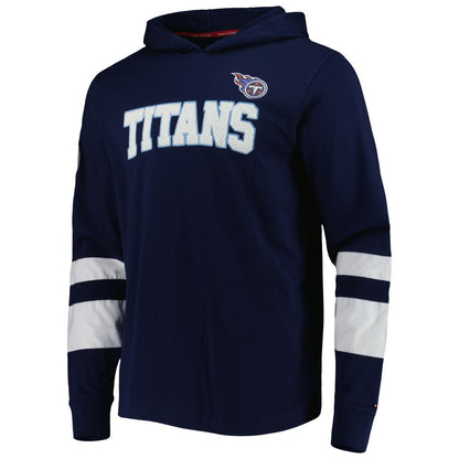 Tennessee Titans Tommy Hilfiger Alex Long Sleeve Hoodie T-Shirt - Navy/White sale