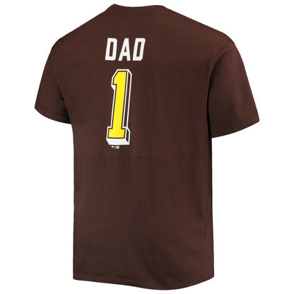San Diego Padres Big & Tall Father's Day #1 Dad T-Shirt - Brown