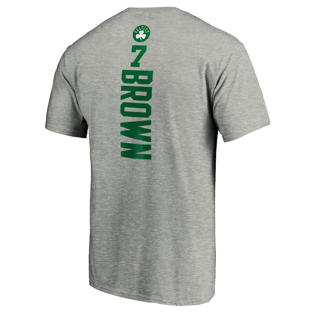 Jaylen Brown Boston Celtics Playmaker Name & Number T-Shirt - Heathered Gray shop