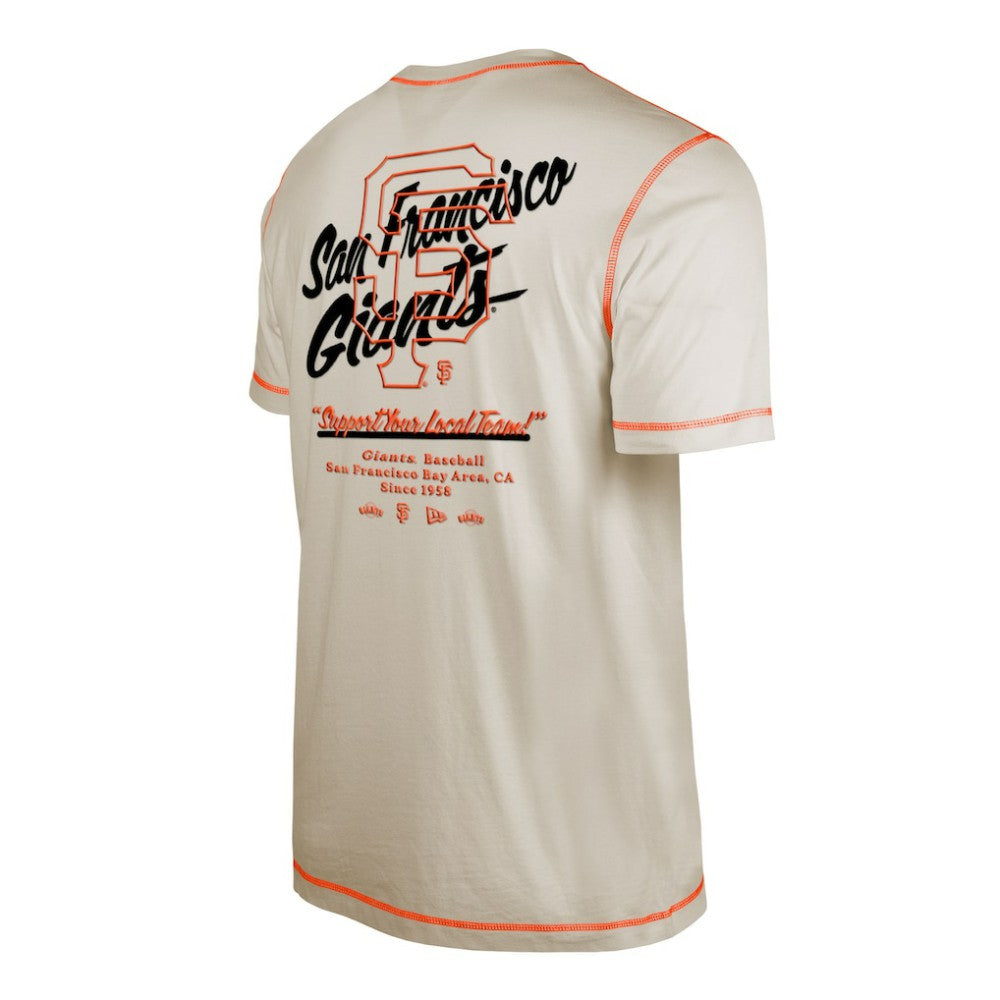 San Francisco Giants Team Split T-Shirt - White | New Era