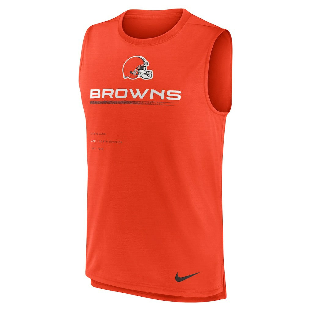 Cleveland Browns Muscle Trainer Tank Top - Orange | Nike sale