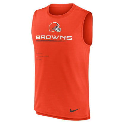 Cleveland Browns Muscle Trainer Tank Top - Orange | Nike sale