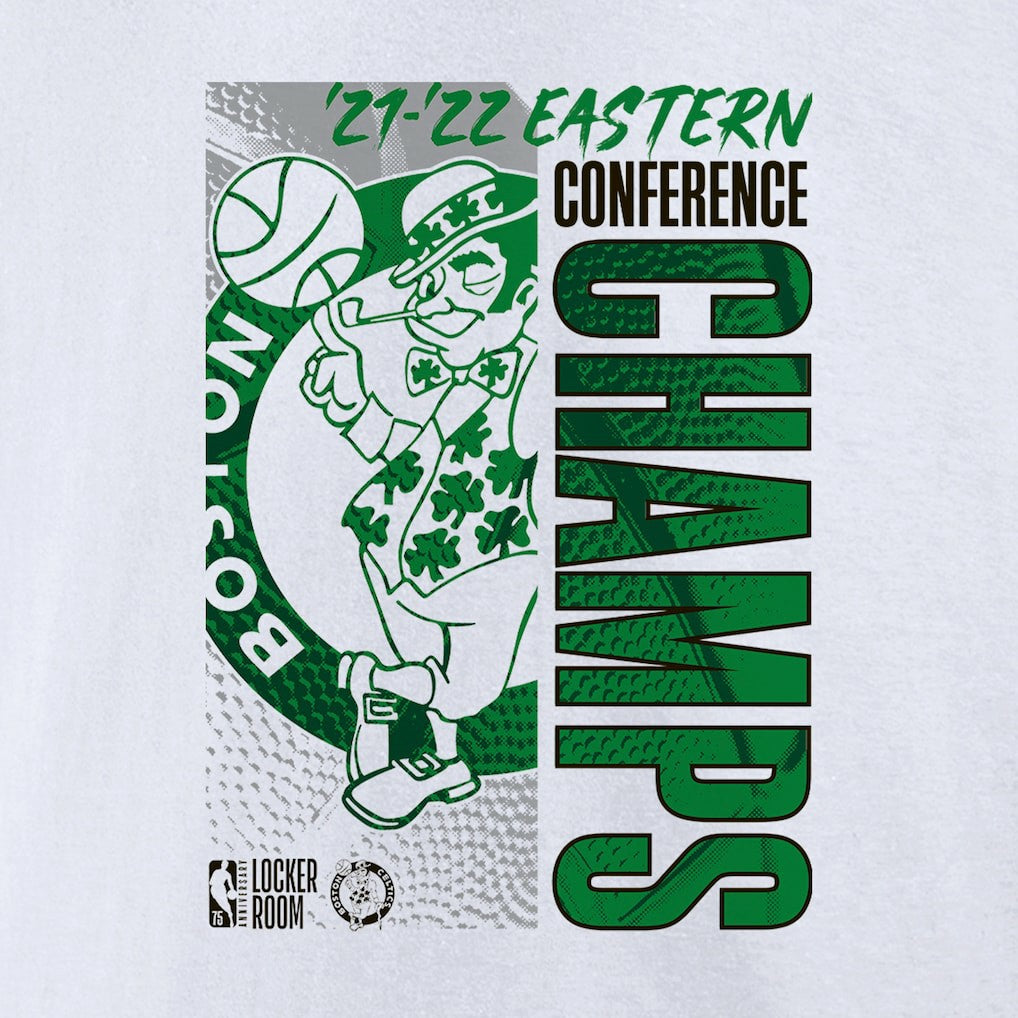 Boston Celtics Women's 2022 Eastern Conference Champions Locker Room V-Neck T-Shirt - White | Fanatics for sale