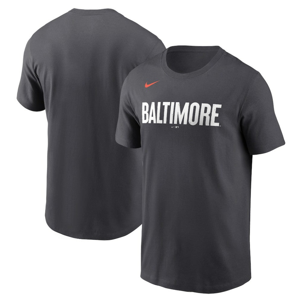 Baltimore Orioles City Connect Wordmark T-Shirt - Black | Nike