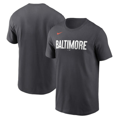 Baltimore Orioles City Connect Wordmark T-Shirt - Black | Nike