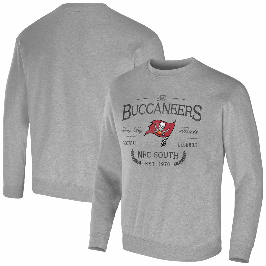 Tampa Bay Buccaneers NFL x Darius Rucker Collection Pullover Sweatshirt - Heather Gray on sale