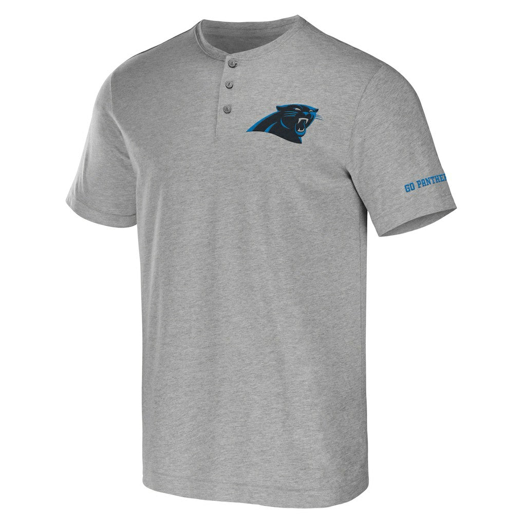 Carolina Panthers NFL x Darius Rucker Collection Henley T-Shirt - Heather Gray online