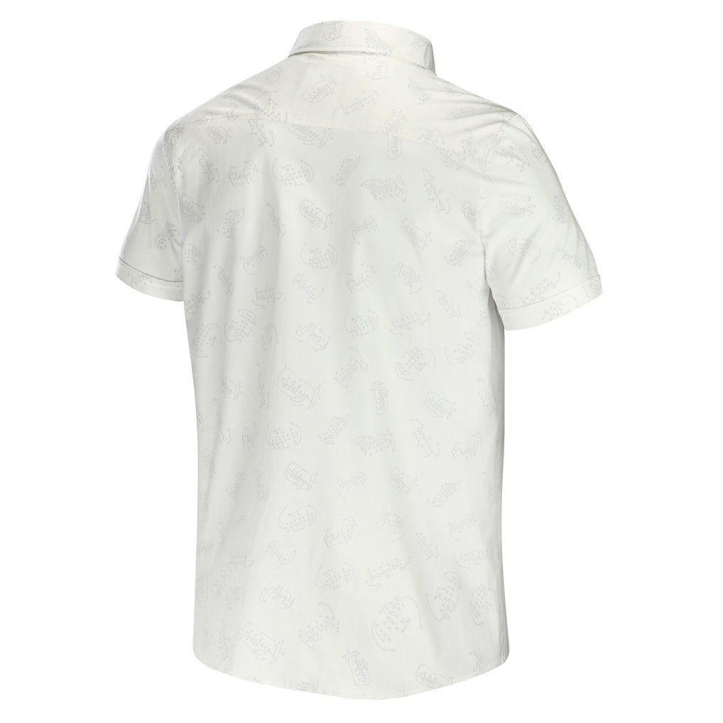 Las Vegas Raiders NFL x Darius Rucker Collection Woven Button-Up T-Shirt - White cheap