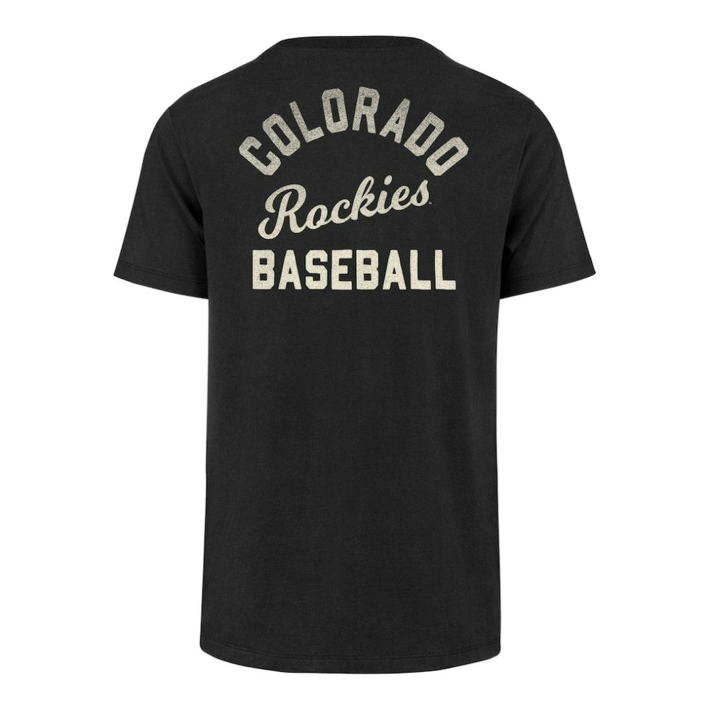 Colorado Rockies Turn Back Franklin T-Shirt - Black | 47 brand