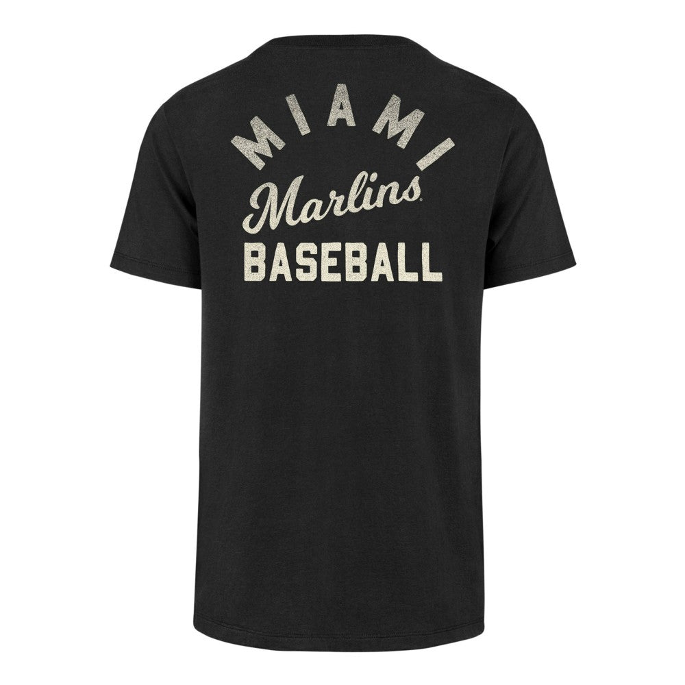 Miami Marlins Turn Back Franklin T-Shirt - Black | 47 brand