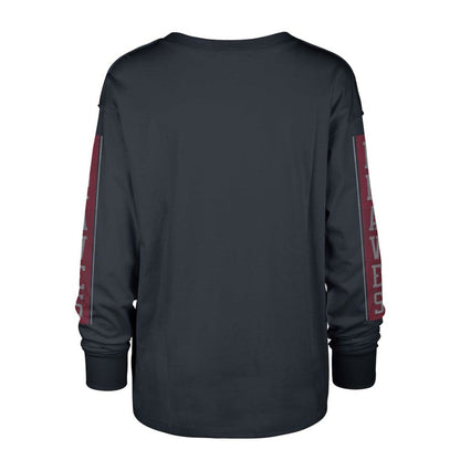 Atlanta Braves Women's Statement Long Sleeve T-Shirt - Navy | 47 brand