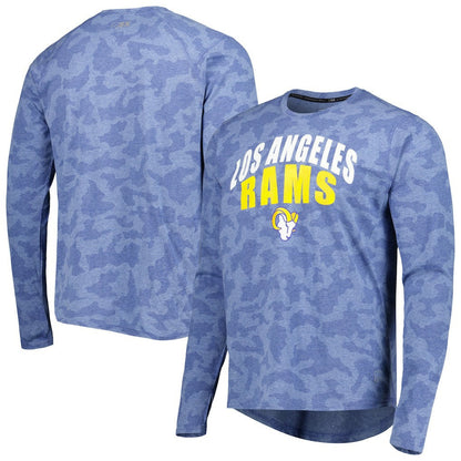 Los Angeles Rams MSX by Michael Strahan Performance Camo Long Sleeve T-Shirt - Royal outlet