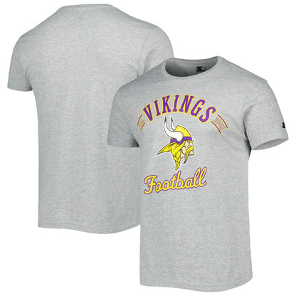 Minnesota Vikings Starter Prime Time T-Shirt - Heathered Gray for sale