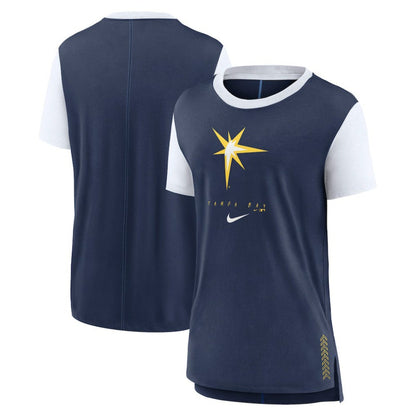 Tampa Bay Rays Women's Local Touch Fashion T-Shirt - Navy | Nike