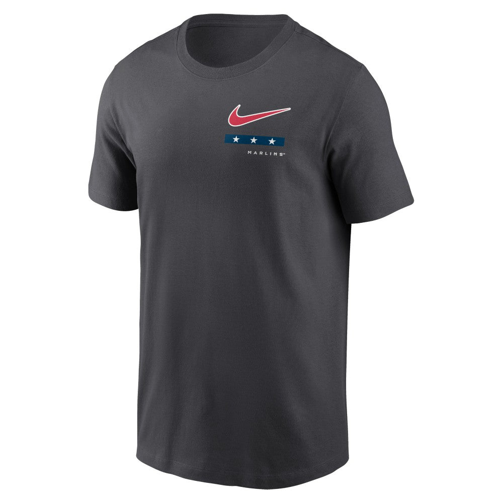 Miami Marlins Americana T-Shirt - Anthracite | Nike