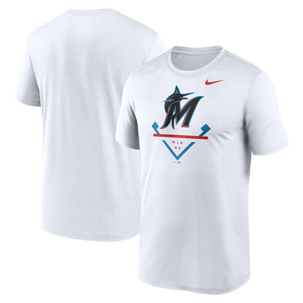 Miami Marlins Icon Legend Dri-FIT T-Shirt - White | Nike